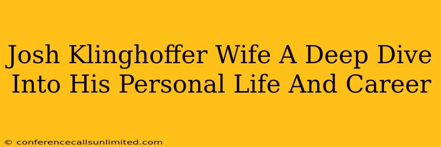 Josh Klinghoffer Wife A Deep Dive Into His Personal Life And Career