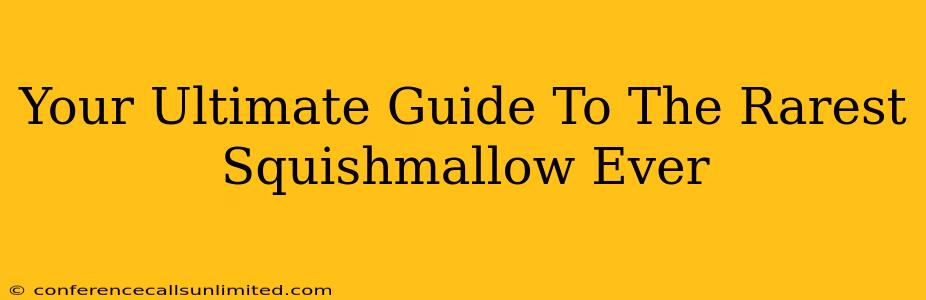 Your Ultimate Guide To The Rarest Squishmallow Ever